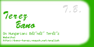 terez bano business card